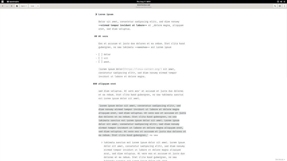 Der beste Markdown Editor für Linux - Linux Content