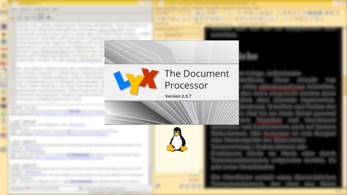LyX – LaTeX-Editor ohne Code