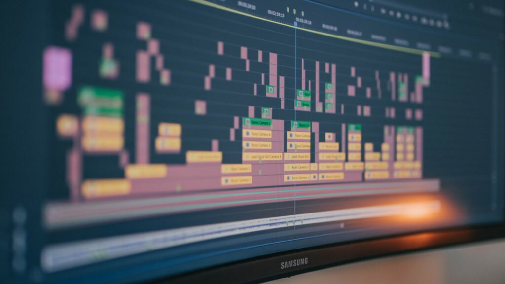 Video Film Schnitt Screen NLE Timeline