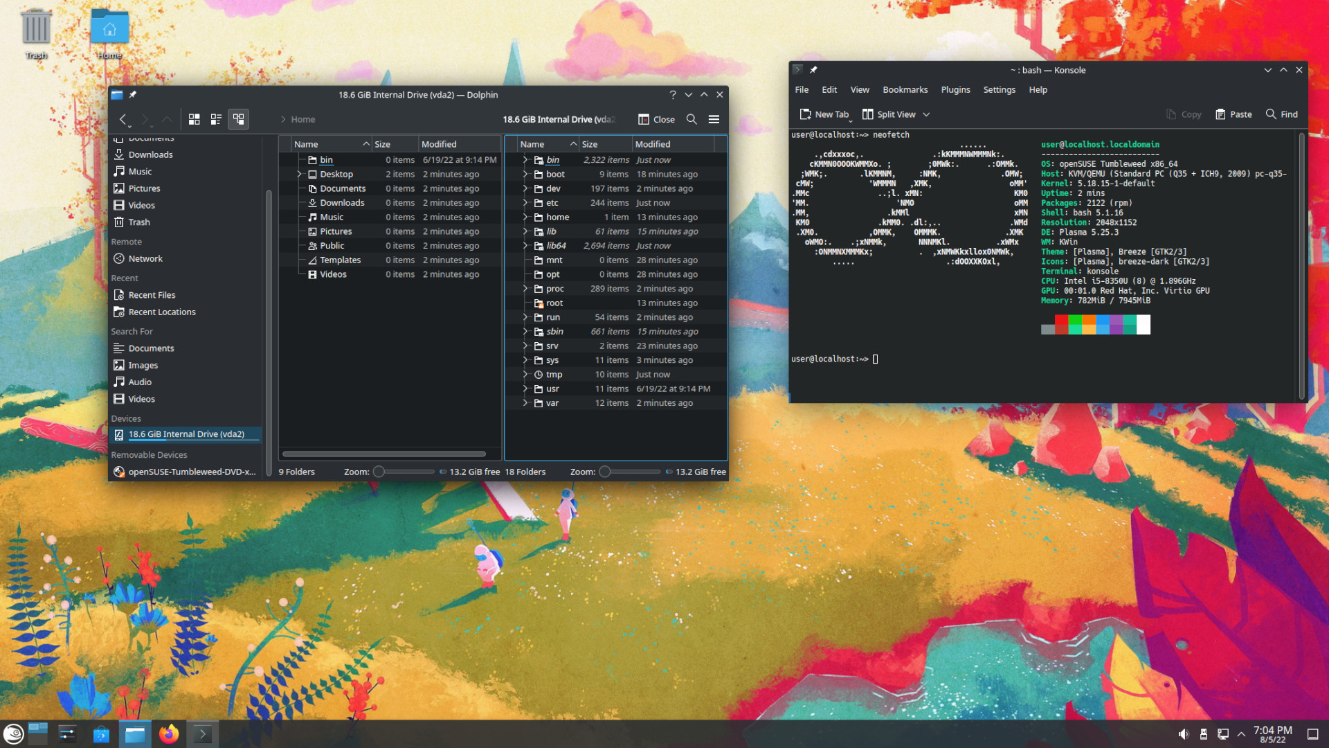 openSuse tumbleweed KDE